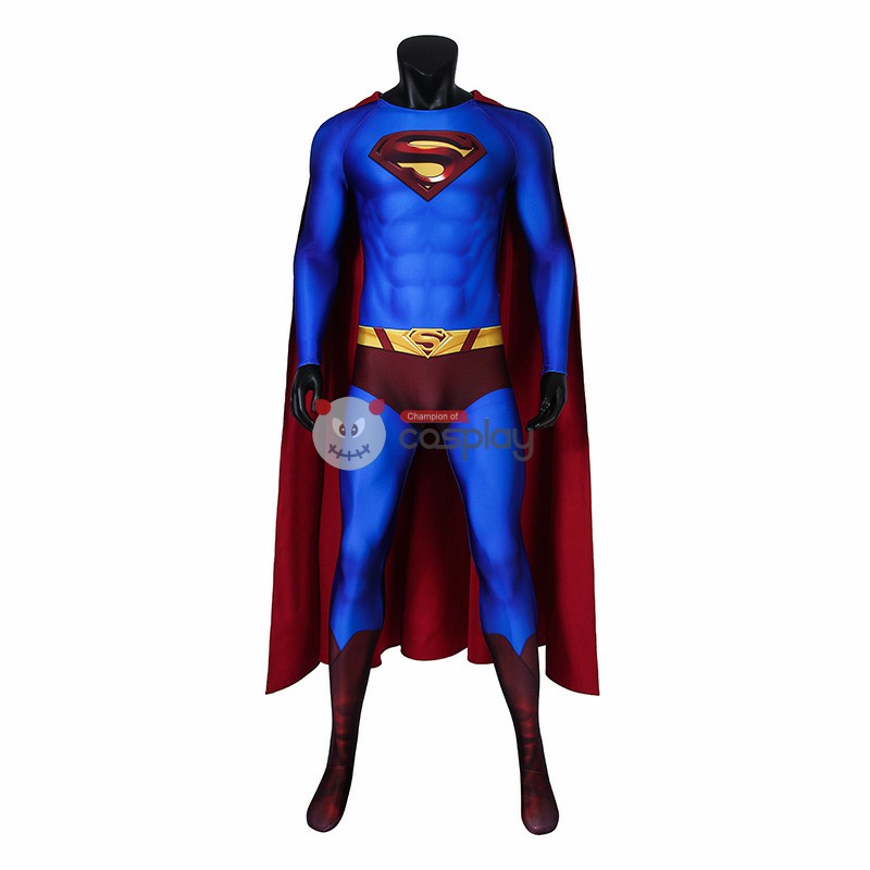 Clark Kent Return Blue Jumpsuit Steel Man Return Cosplay Costume